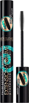 Туш для вій Eveline Extension Volume False Definition & Waterproof Mascara Об'ємна Чорна 10 мл (5907609336002/5901761941524)
