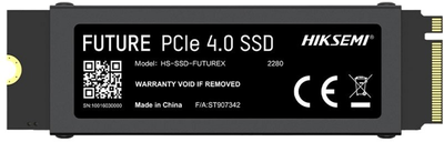 Dysk SSD Hiksemi FUTUREX 1TB M.2 2280 NVMe PCIe 4.0 x4 3D TLC (HS-SSD-FUTUREX(STD)/1024G/PCIE4/WW)