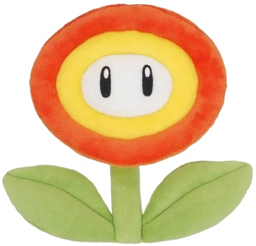 М'яка іграшка 1UP Distribution Super Mario Flower of Fire 18 см (3760259935412)