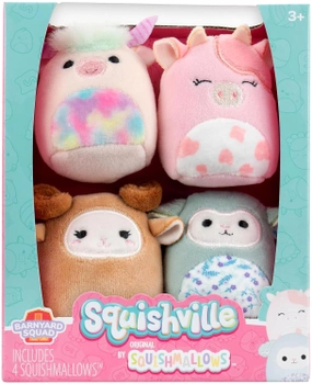 Набір м'яких іграшок Squishmallows Squishville Barnyard Squad 4 шт (0191726877004)