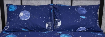Набір наволочок Moon&Star Бязь Gold Люкс Planets 40х40 см 2 шт (MS-840000522)