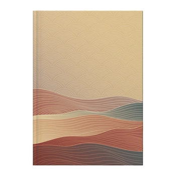 Книга канцелярська А4 96 аркушів клітинка Waves бронзова (8422-563-A)