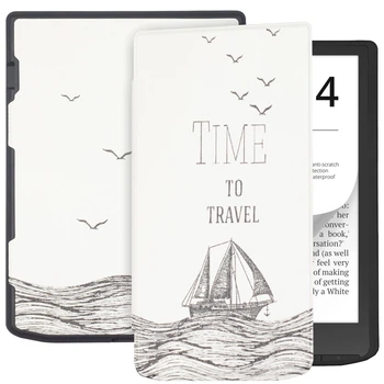 Чохол Galeo TPU Print для PocketBook InkPad 4 743G, InkPad Color 2 743C Travel Time