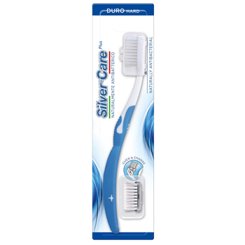 Зубна щітка Piave Spazzolificio Silver Care зі сріблом ( жорстка) Toothbrush PLUS Hard + Refill