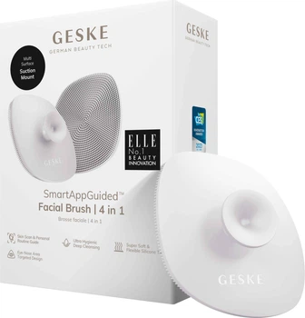 Щітка для обличчя GESKE Facial Brush 4 в 1 пудровий з тримачем (4099702001442)