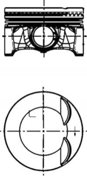 Поршня KOLBENSCHMIDT 40247610 Volkswagen EOS, Scirocco, Passat, Sharan, Golf, Jetta, Tiguan, CC; Audi Q3, A3, TT; Seat Leon; Skoda Superb, Octavia