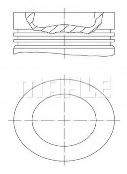 Поршня MAHLE / KNECHT 038 56 00 20482587, 3165230