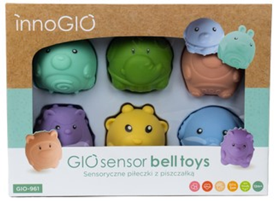 Іграшка для дітей InnoGIO GIO Sensor Sensory Balls in Different Shapes GIO-961 (5904405021101)