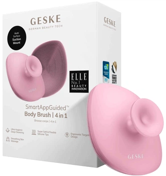 Щітка для тіла GESKE Body Brush 4 в 1 рожевий