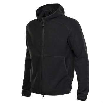 Тактическая M-Tac кофта Lite Microfleece Hoodie Black черная S