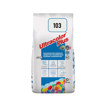Фуга для швів Mapei Ultracolor Plus 103 білий місяць 2кг