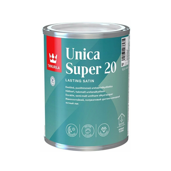 Лак для дерева Tikkurila Unica Super 20 полуматовая 0.9л