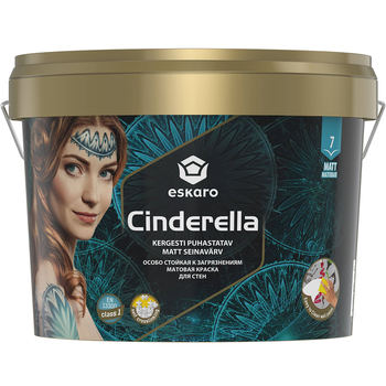 Износостойкая краска для стен Eskaro Cinderella матовая 9л