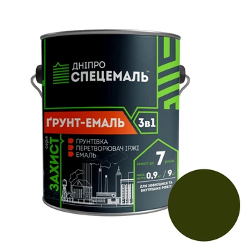 Грунт-емаль 3 в 1 DSE хаки 0.9кг