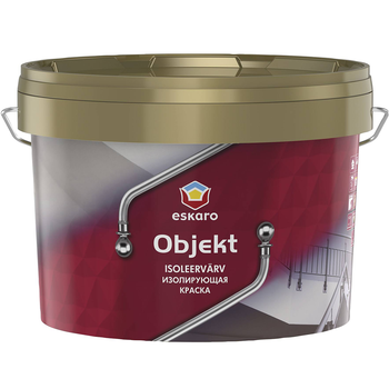 Изолирующая краска для стен Eskaro Objekt глубокоматовая 9л