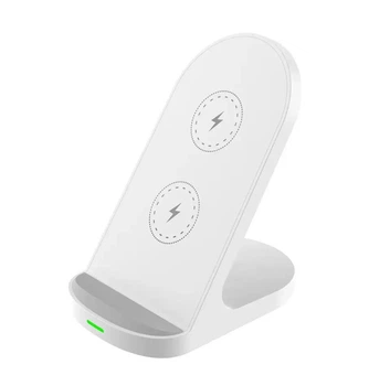 Подставка держатель с беспроводной зарядкой до 15W на стол для смартфона, планшета Quick Charge Z13 Белый