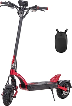 Набір Електросамокат Kaabo Mantis X PLUS Red + Сумка Xiamen на кермо для електросамоката Xiamen Чорна (PH050604)