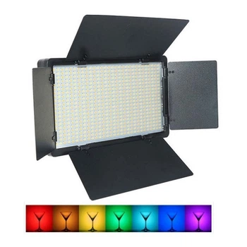 Светодиодная led панель rgb освещение для фото и видеосъемки led панель rgb light 30cm u-800 цвет черный