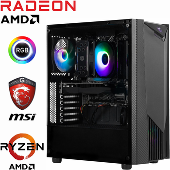 Игровой Компьютер MSI - Ryzen 7 7700 / Radeon RX 6800 16ГБ / 32ГБ DDR5 / SSD 2TБ M.2 PCIe 4.0