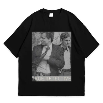 Футболка с принтом Настоящий детектив True Detective 3XL Черный Ф Філ056-Ч 3XL