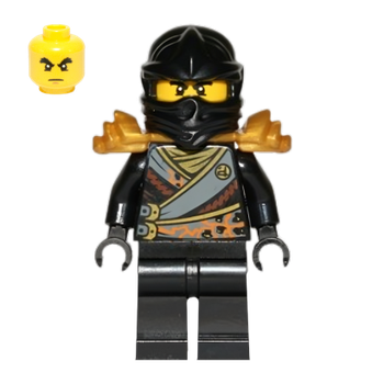 Фигурка Lego Ninja Cole Rebooted Shoulder Armor Ninjago njo139 Б/У