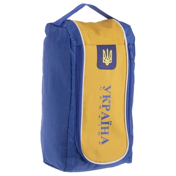Сумка для обуви Zelart Украина 4977 размер 35х20х12см Blue-Yellow