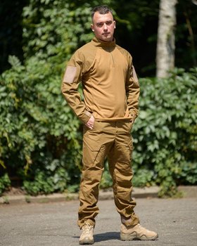Тактический костюм «Military» цвет койот Рубашка убакс + штаны кайман 48