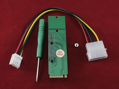 M.2 NGFF на PCI-E 4X райзер перехідник LM-141X-V1.0, Майнінг