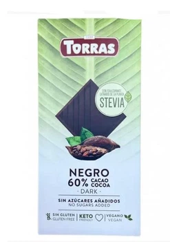 Шоколад Torras черный 60% без сахара 100г