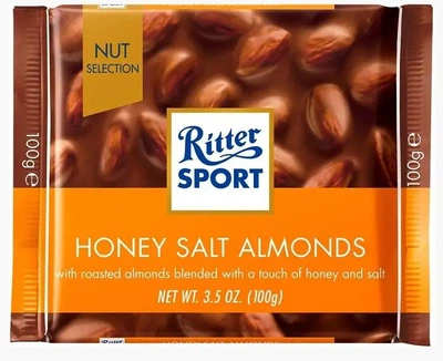 Шоколад Ritter Sport Nut Selection молочный с цельным миндалем, солью и медом 100 г
