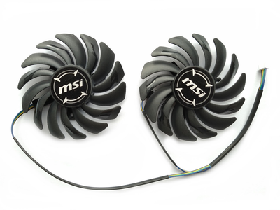 Вентилятор PowerLogic для видеокарты MSI Armor (orgnl) 87 мм PLD09210B12HH (PLD09210S12HH) комплект 2 шт (№144.9)