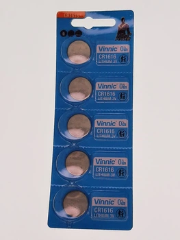 Батарейка часовая VINNIC CR1616 3.0V 55mAh 16x1.6mm Литиевая 1шт