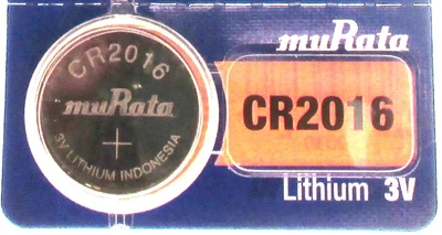 Батарейка часовая muRata CR2016 3.0V 70mAh 20x1.6mm Литиевая