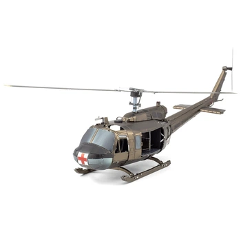 Металлический конструктор 3Д Metal Earth - UH-1 Huey Helicopter, ME1003