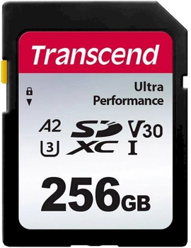 Transcend Карта пам'яті SD 256GB C10 UHS-I U3 A2 R160/W90MB/s 4K