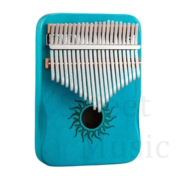 Калімба Hluru Huashu KHS21 Small Sun Poplar Blue (21 язичків, тополя, зменшена)