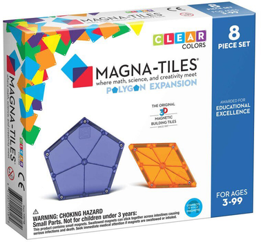 Магнітний конструктор Magna-Tiles Polygons Expansion 8 деталей (0631291157182)