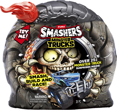 Samochód-niespodzianka Zuru Smashers Monster Truck Surprise z akcesoriami (4894680026759)