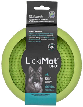 Килимок для повільного годування Lickimat Dog Bowl Зелений 18 х 3 см (9349785000968)