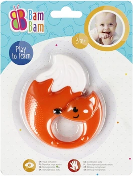Погремушка Лисичка, планшет 20*15м, BamBam, 515009