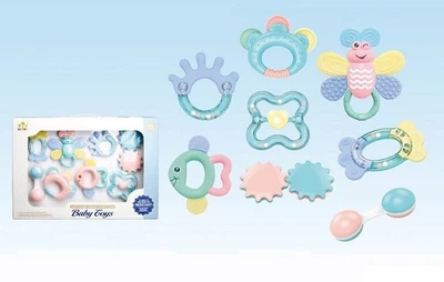 Набор погремушек в ручку Baby Toys 8 штук, SL84824