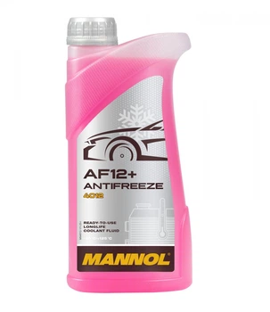 Антифриз MANNOL 4012 Longlife Antifreeze AF12+ -40°C 1л червоний готовий розчин