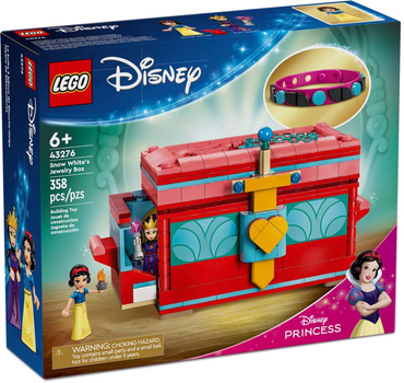 Zestaw klocków LEGO Disney Princess Szkatułka na biżuterię z Królewną Śnieżką 358 elementów (43276)