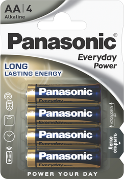 Батарейки Panasonic Everyday Power щелочные AA блистер, 4 шт (LR6REE/4BP)