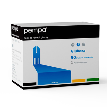 Тест-смужки Pempa для вимірювання глюкози, 50 шт
