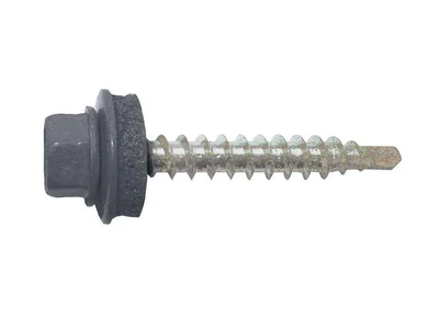 Саморіз даховий FASTENERS HOUSE 4,8 х 19 Графітово-сірий 50шт/уп. зі свердлом Економ КД SDSM (7024)