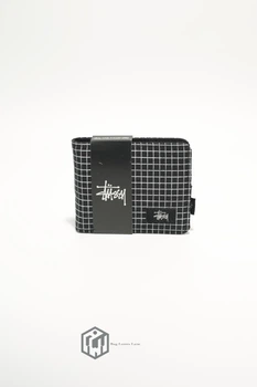 Гаманець Stussy 78 Чорний в клітинку