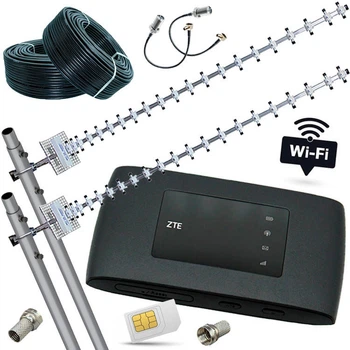 4G Интернет комплект Мощный и Портативный (Роутер ZTE 920U + Антенна 42 Децибелы)