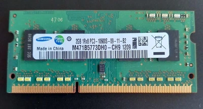 Оперативна пам'ять для ноутбука Samsung SO-DIMM 2GB DDR3 1333 MHz (M471B5773DH0-CH9) 09-11-B2 Б/У