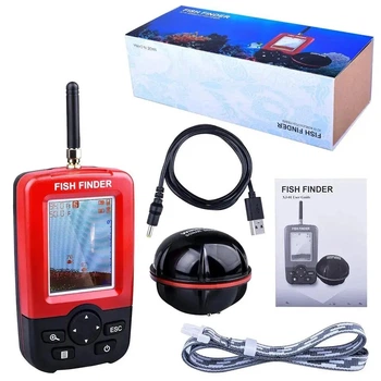 Беспроводной эхолот Fish Finder XJ-01 I для рыбалки с цветным экраном